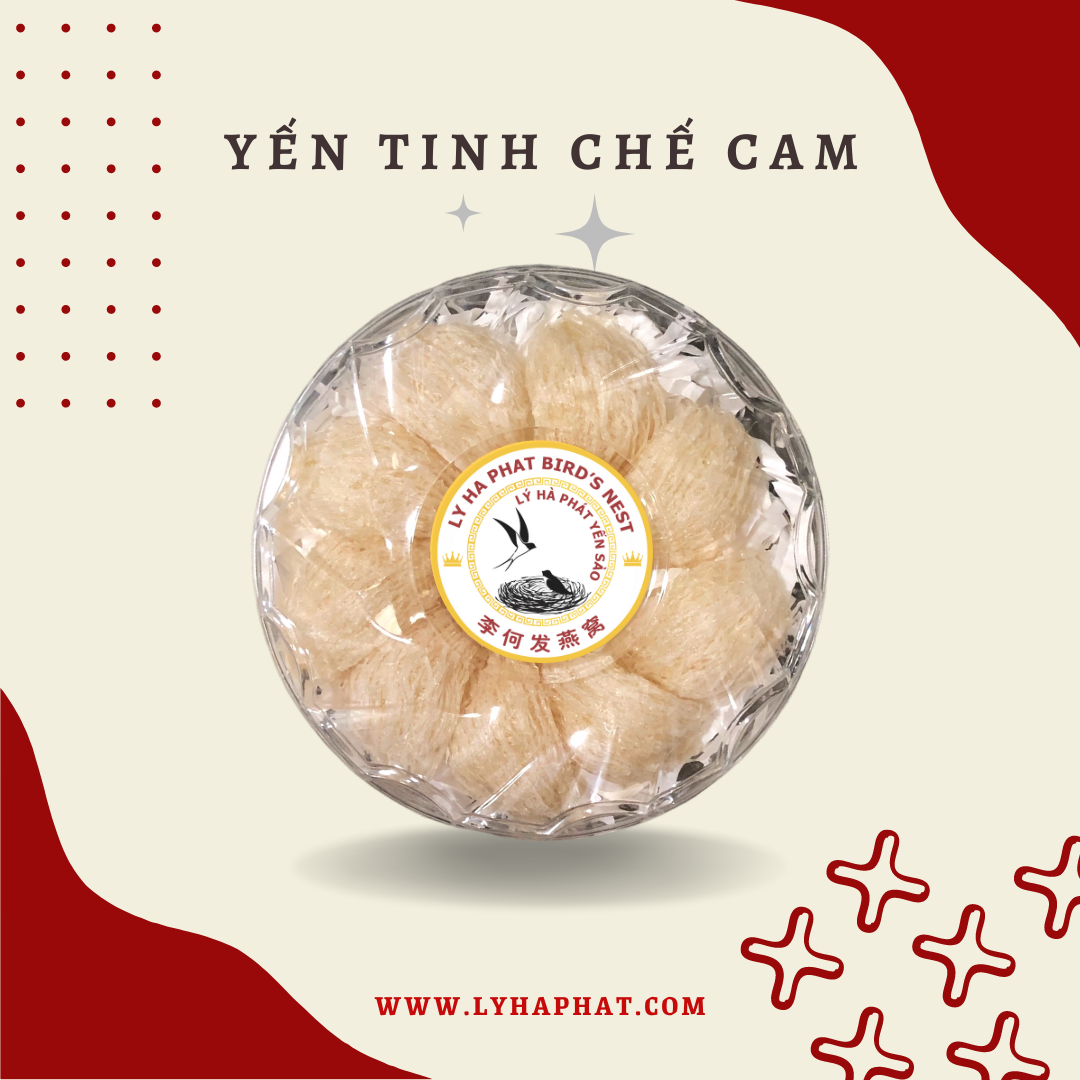 Yến Tinh Chế Cam Cao Cấp